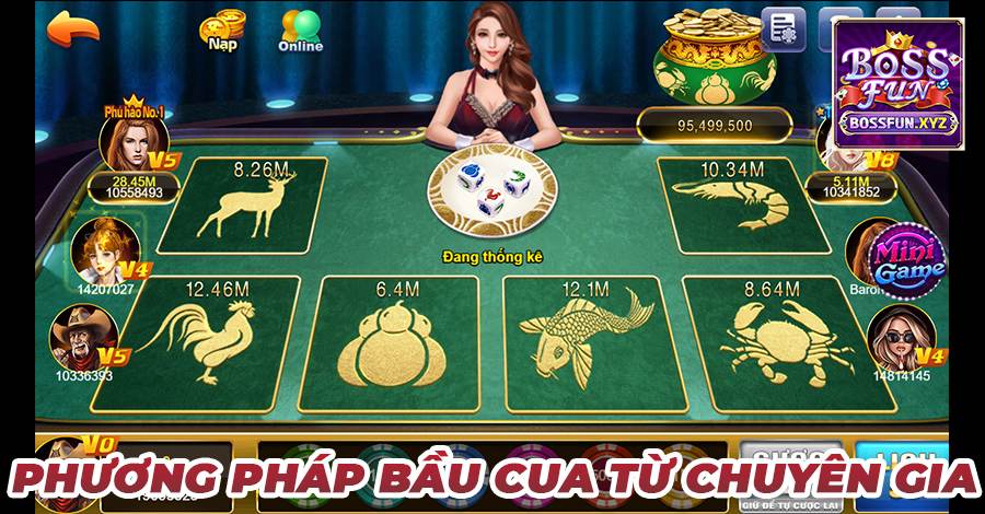 Hướng dẫn chơi bầu cua online Bossfun từ chuyên gia